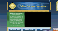 Desktop Screenshot of goldenretrieverfoundation.org