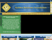 Tablet Screenshot of goldenretrieverfoundation.org